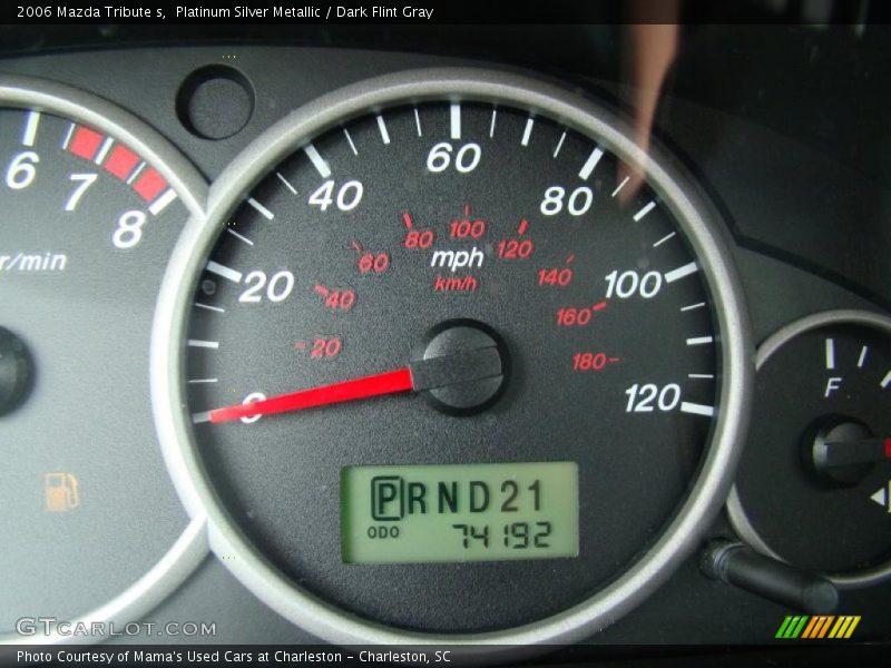 Platinum Silver Metallic / Dark Flint Gray 2006 Mazda Tribute s