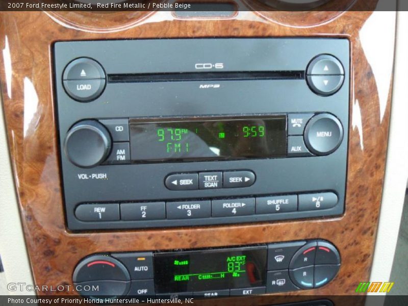 Red Fire Metallic / Pebble Beige 2007 Ford Freestyle Limited