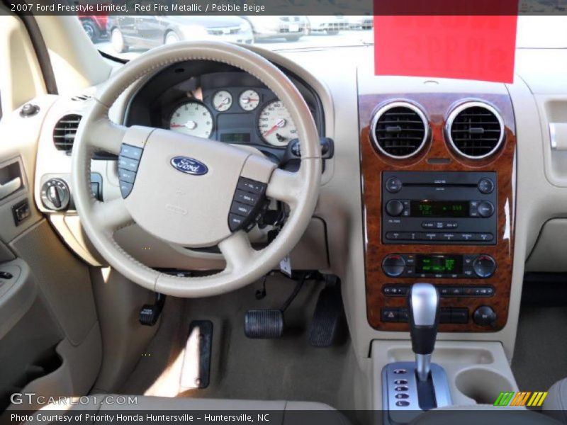 Red Fire Metallic / Pebble Beige 2007 Ford Freestyle Limited