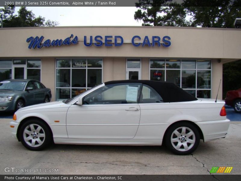 Alpine White / Tanin Red 2001 BMW 3 Series 325i Convertible