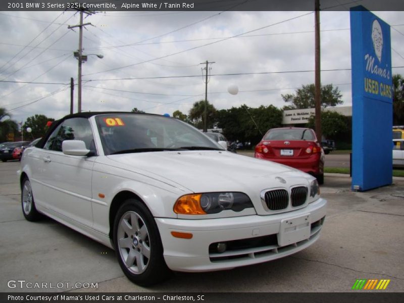 Alpine White / Tanin Red 2001 BMW 3 Series 325i Convertible