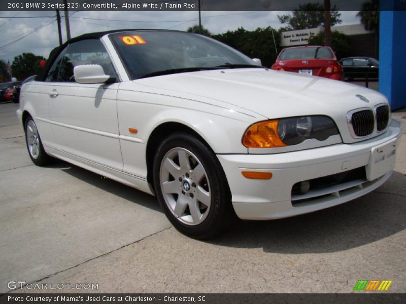 Alpine White / Tanin Red 2001 BMW 3 Series 325i Convertible