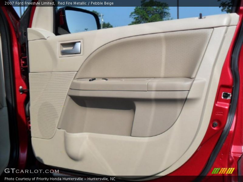 Red Fire Metallic / Pebble Beige 2007 Ford Freestyle Limited
