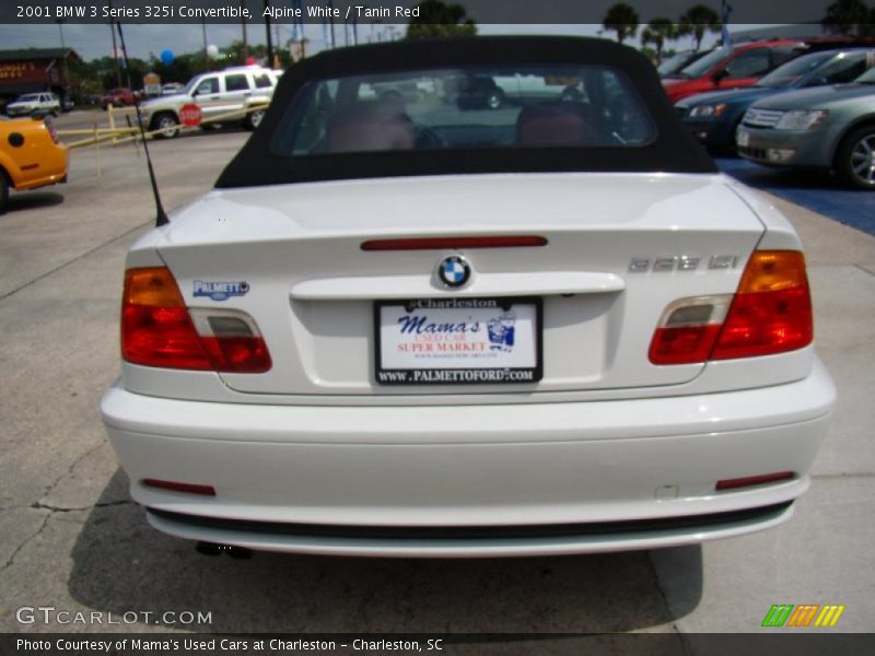 Alpine White / Tanin Red 2001 BMW 3 Series 325i Convertible