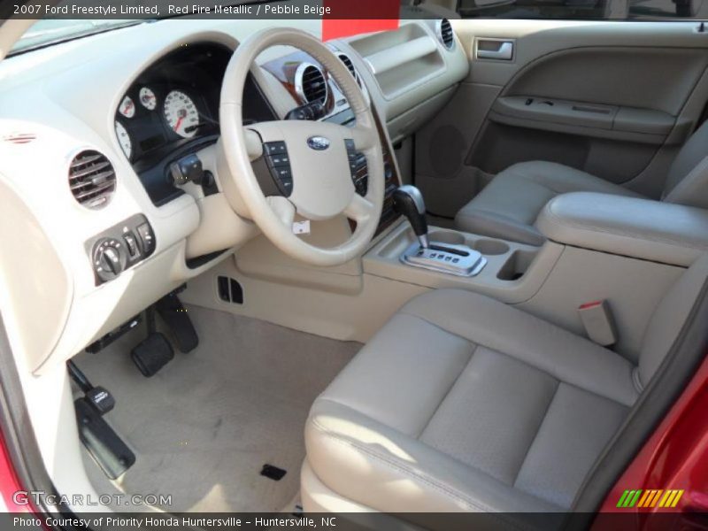 Red Fire Metallic / Pebble Beige 2007 Ford Freestyle Limited