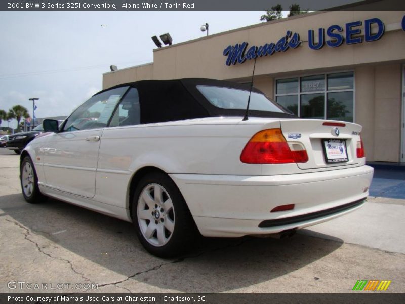 Alpine White / Tanin Red 2001 BMW 3 Series 325i Convertible