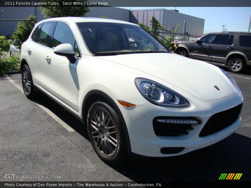 Sand White / Luxor Beige 2011 Porsche Cayenne Turbo