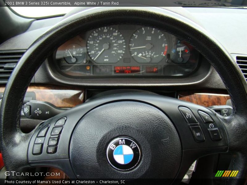 Alpine White / Tanin Red 2001 BMW 3 Series 325i Convertible