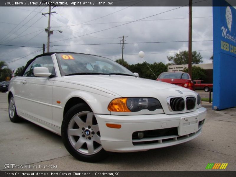 Alpine White / Tanin Red 2001 BMW 3 Series 325i Convertible