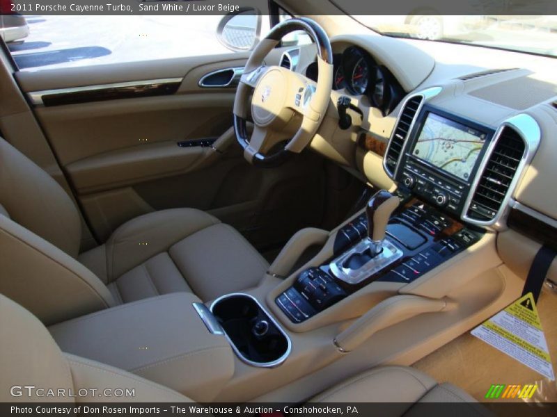 Sand White / Luxor Beige 2011 Porsche Cayenne Turbo