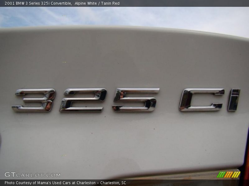 Alpine White / Tanin Red 2001 BMW 3 Series 325i Convertible
