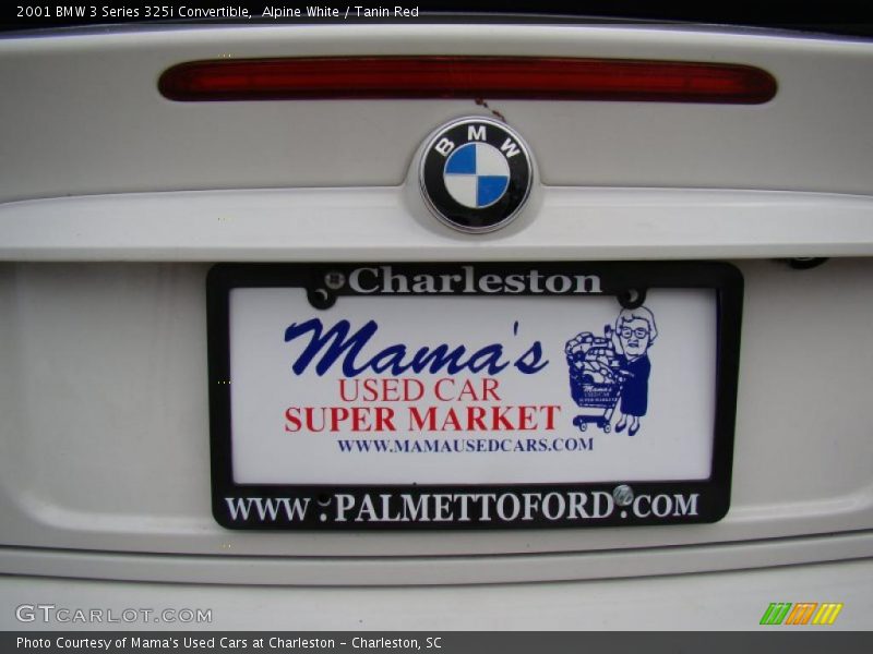Alpine White / Tanin Red 2001 BMW 3 Series 325i Convertible