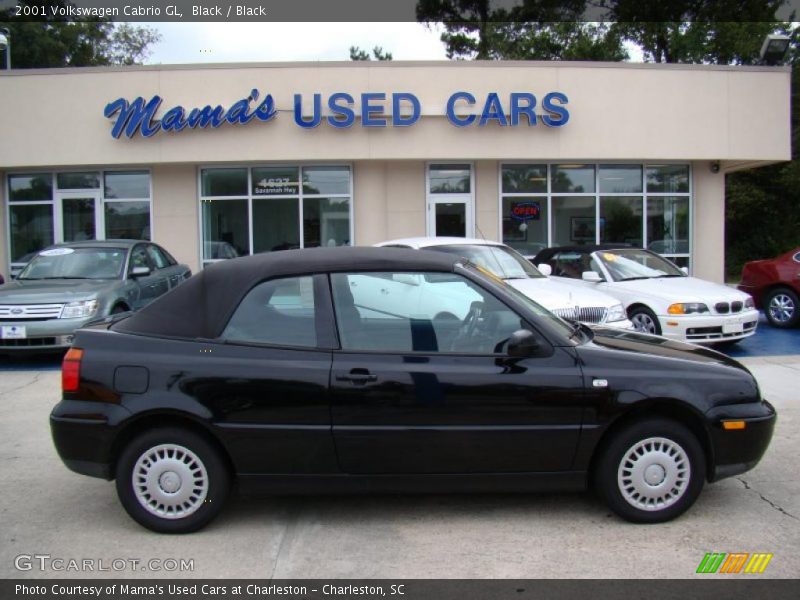 Black / Black 2001 Volkswagen Cabrio GL