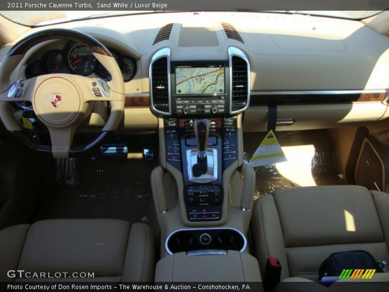 Sand White / Luxor Beige 2011 Porsche Cayenne Turbo