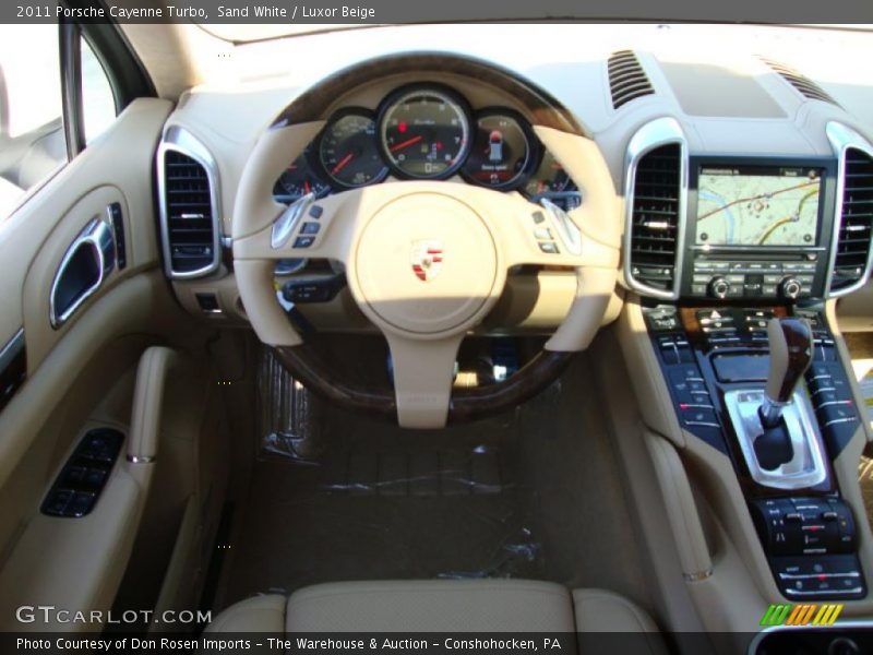 Sand White / Luxor Beige 2011 Porsche Cayenne Turbo