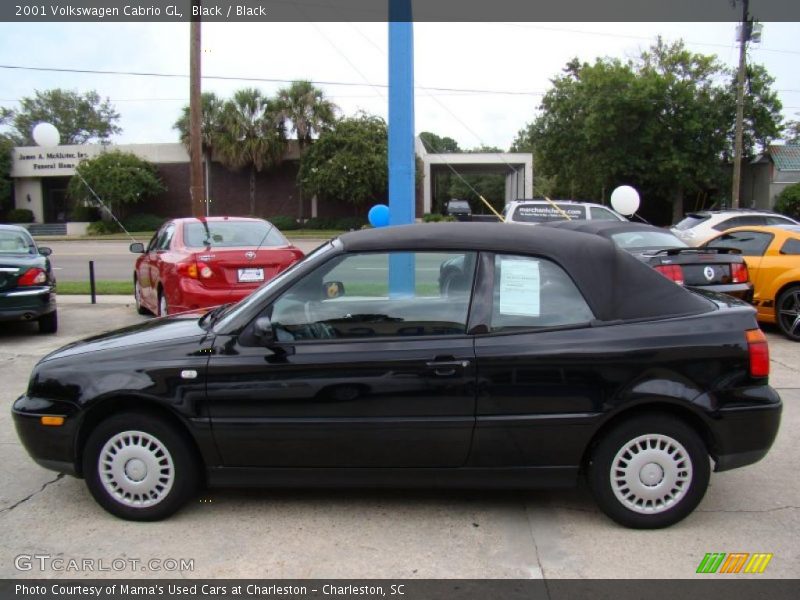 Black / Black 2001 Volkswagen Cabrio GL