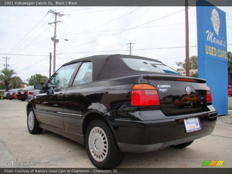 Black / Black 2001 Volkswagen Cabrio GL