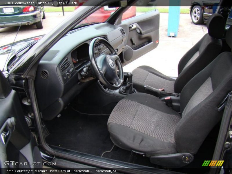 Black / Black 2001 Volkswagen Cabrio GL