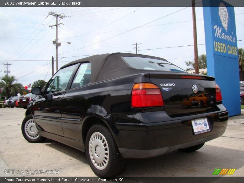 Black / Black 2001 Volkswagen Cabrio GL