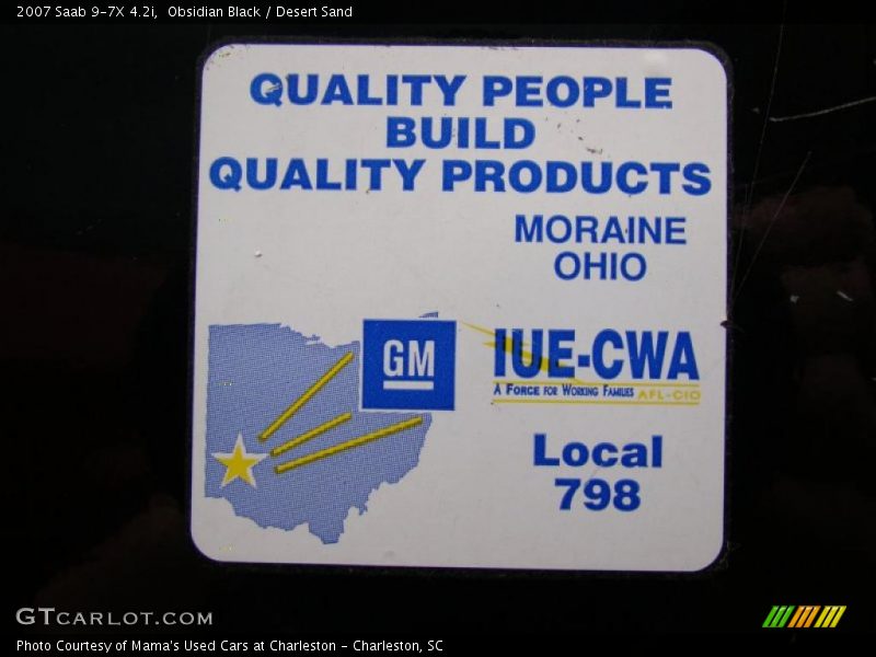 Obsidian Black / Desert Sand 2007 Saab 9-7X 4.2i