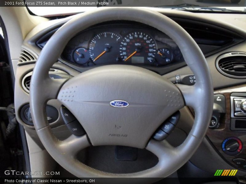 Pitch Black / Medium Pebble 2001 Ford Focus ZTS Sedan