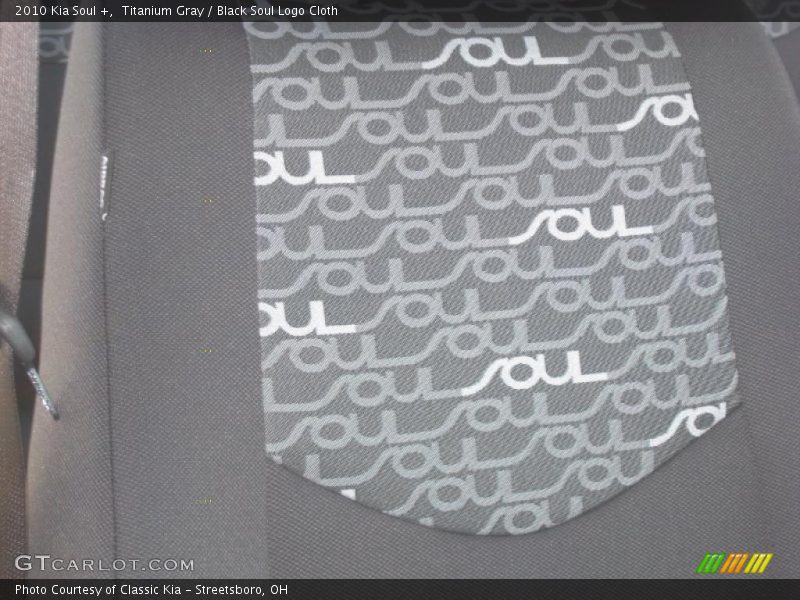 Titanium Gray / Black Soul Logo Cloth 2010 Kia Soul +