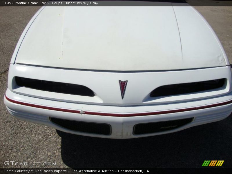 Bright White / Gray 1993 Pontiac Grand Prix SE Coupe