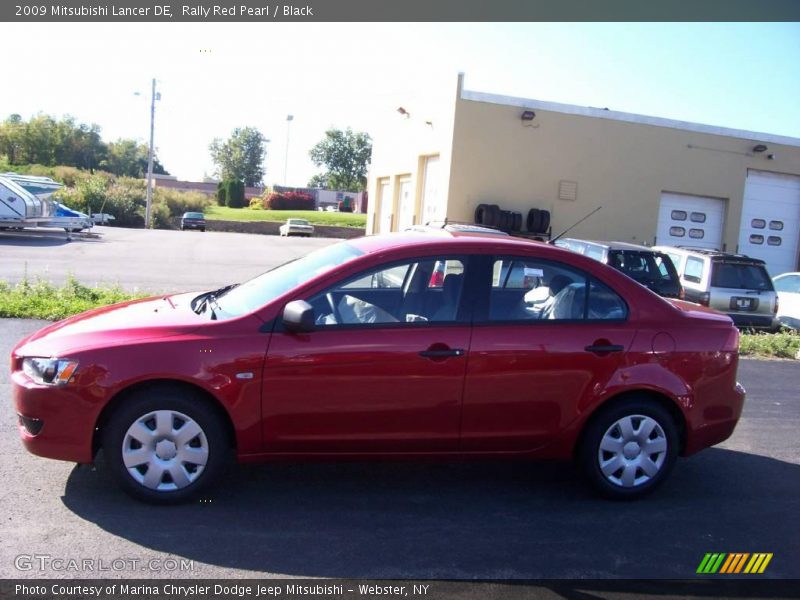 Rally Red Pearl / Black 2009 Mitsubishi Lancer DE