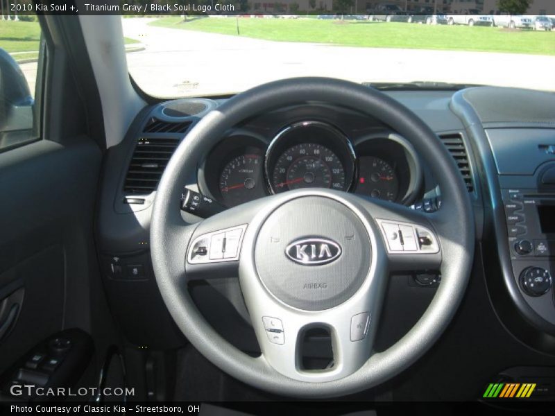 Titanium Gray / Black Soul Logo Cloth 2010 Kia Soul +