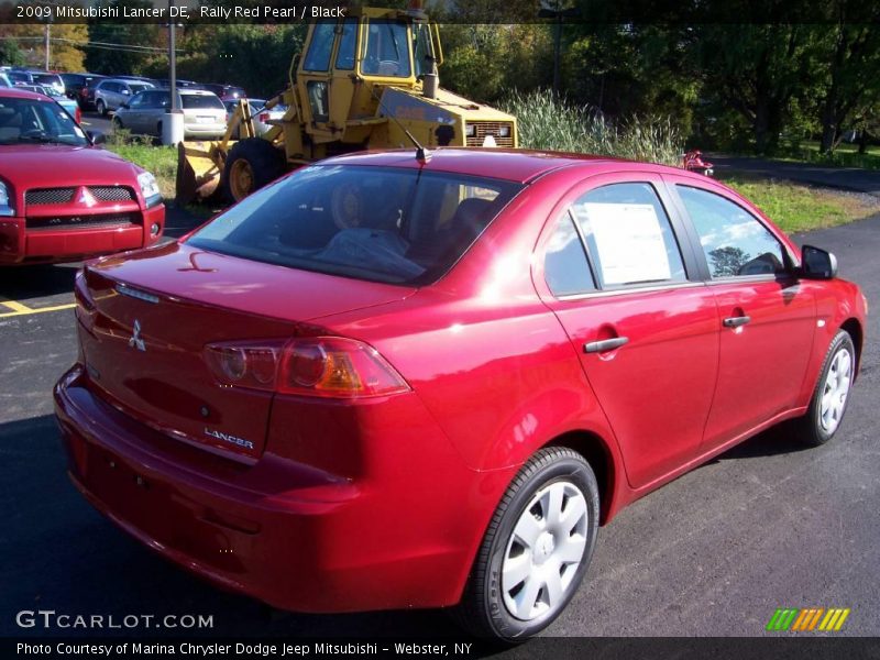 Rally Red Pearl / Black 2009 Mitsubishi Lancer DE