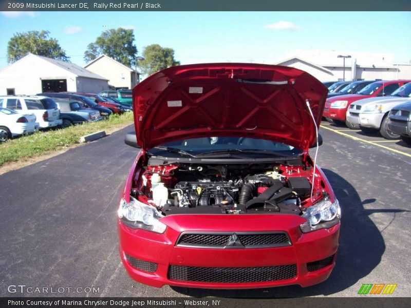 Rally Red Pearl / Black 2009 Mitsubishi Lancer DE