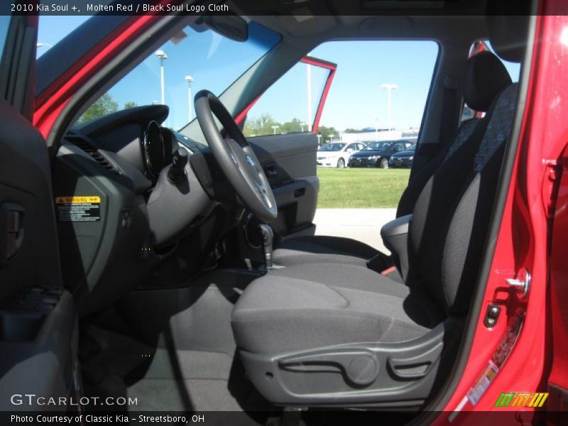 Molten Red / Black Soul Logo Cloth 2010 Kia Soul +