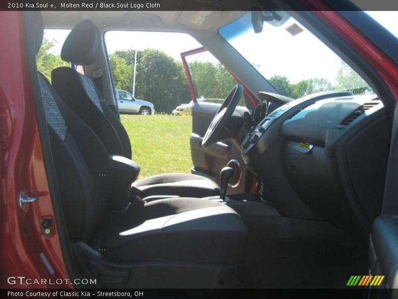 Molten Red / Black Soul Logo Cloth 2010 Kia Soul +