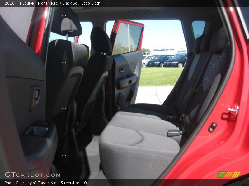 Molten Red / Black Soul Logo Cloth 2010 Kia Soul +