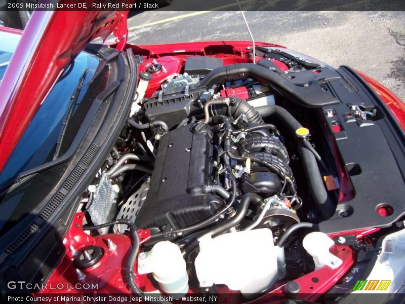 Rally Red Pearl / Black 2009 Mitsubishi Lancer DE