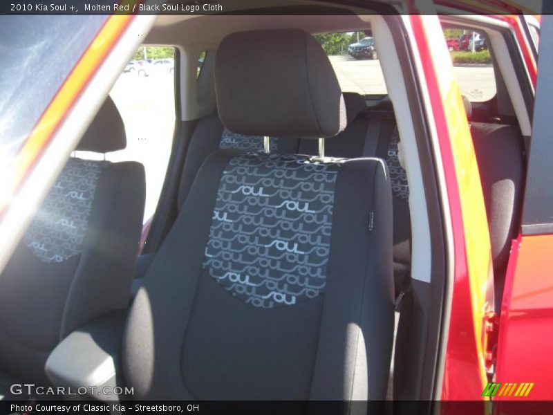 Molten Red / Black Soul Logo Cloth 2010 Kia Soul +