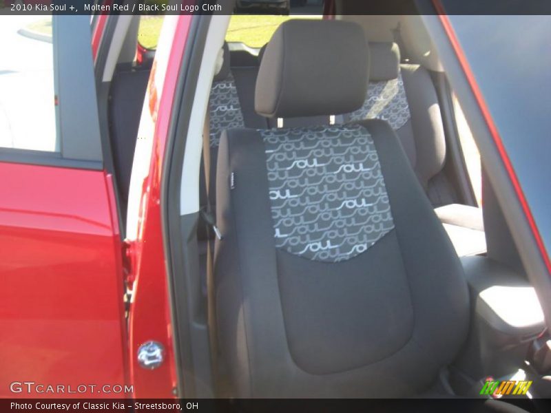 Molten Red / Black Soul Logo Cloth 2010 Kia Soul +