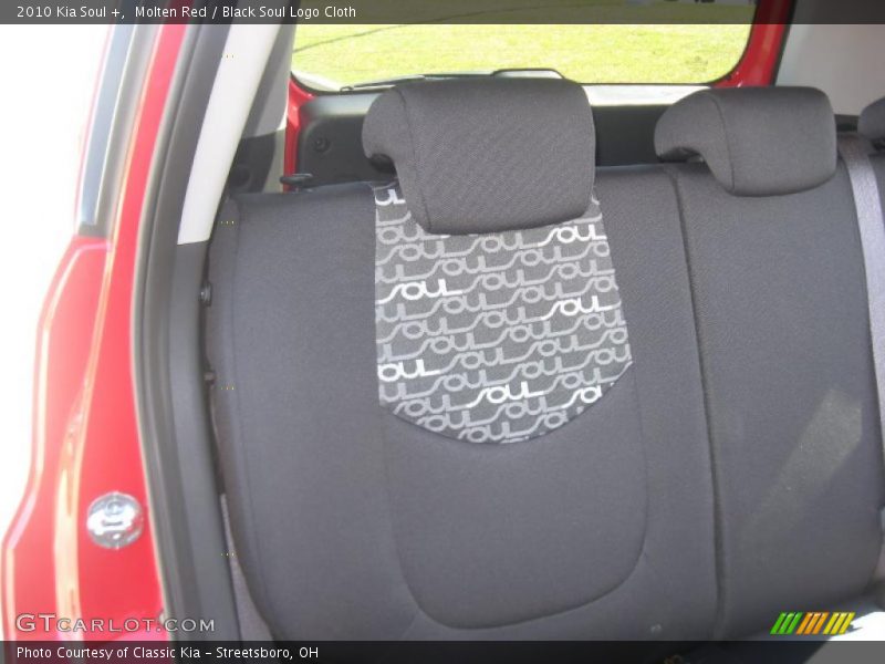 Molten Red / Black Soul Logo Cloth 2010 Kia Soul +