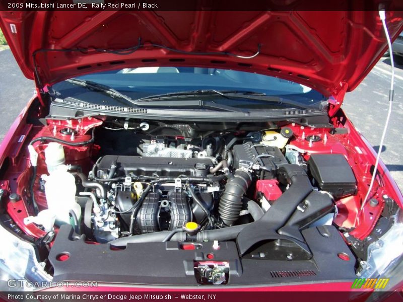 Rally Red Pearl / Black 2009 Mitsubishi Lancer DE