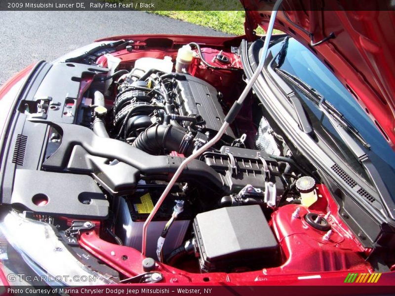 Rally Red Pearl / Black 2009 Mitsubishi Lancer DE