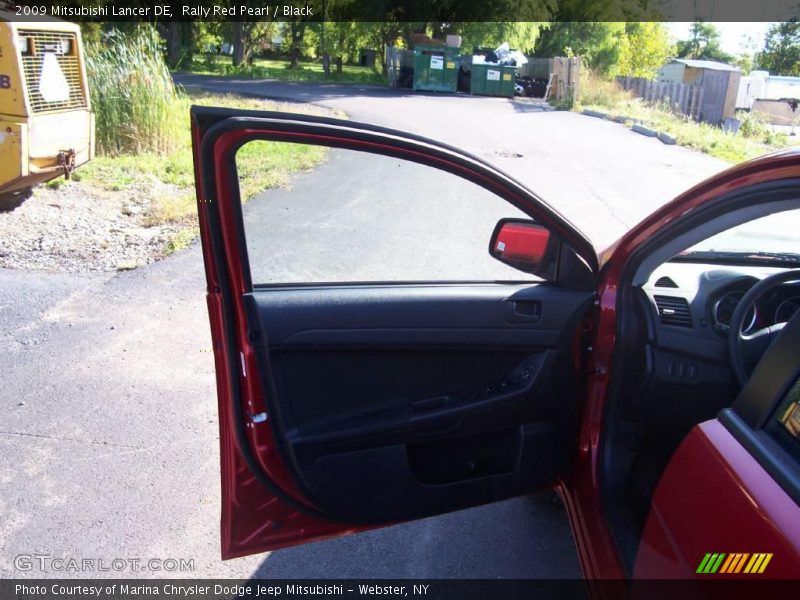 Rally Red Pearl / Black 2009 Mitsubishi Lancer DE