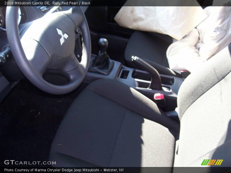 Rally Red Pearl / Black 2009 Mitsubishi Lancer DE