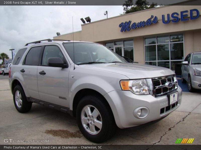 Silver Metallic / Stone 2008 Ford Escape XLT V6