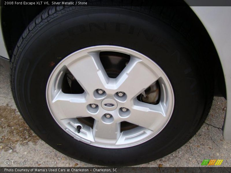 Silver Metallic / Stone 2008 Ford Escape XLT V6