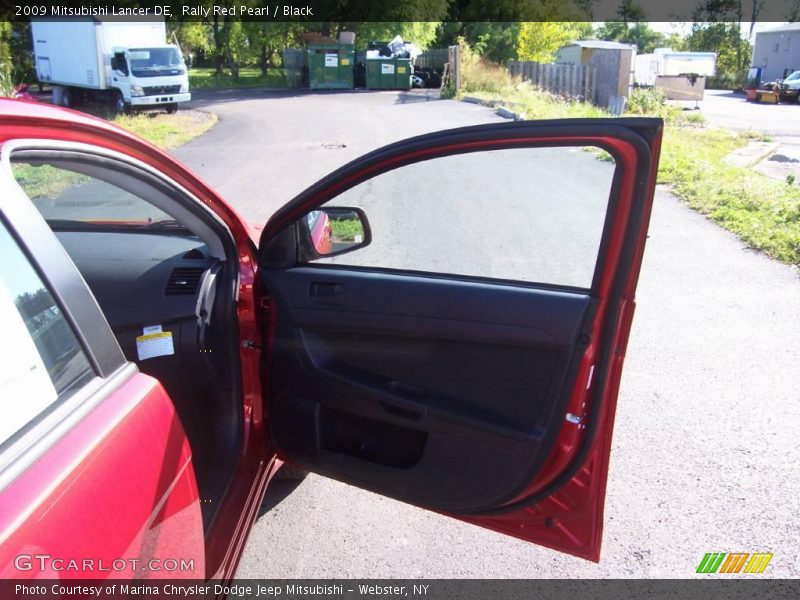 Rally Red Pearl / Black 2009 Mitsubishi Lancer DE