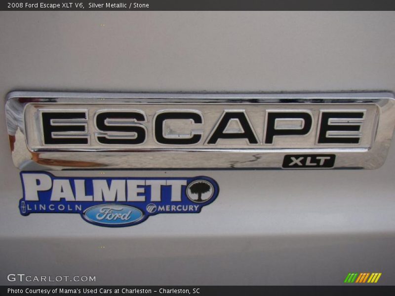 Silver Metallic / Stone 2008 Ford Escape XLT V6