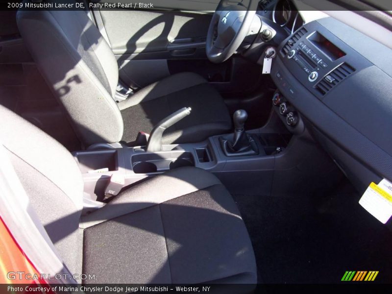 Rally Red Pearl / Black 2009 Mitsubishi Lancer DE