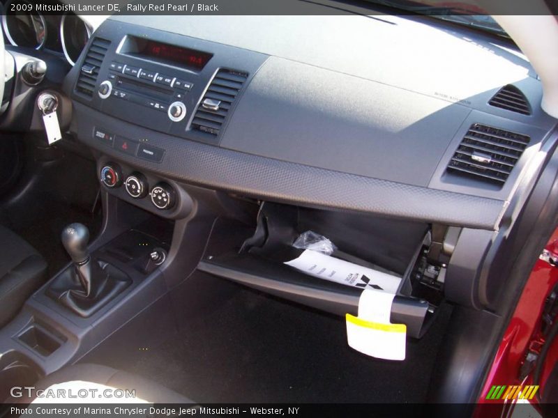 Rally Red Pearl / Black 2009 Mitsubishi Lancer DE