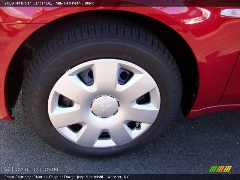 Rally Red Pearl / Black 2009 Mitsubishi Lancer DE