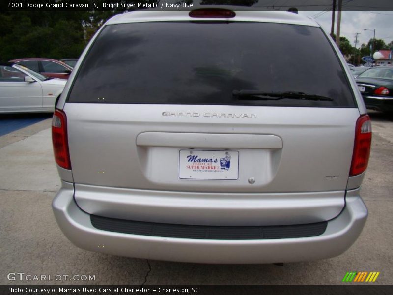 Bright Silver Metallic / Navy Blue 2001 Dodge Grand Caravan ES